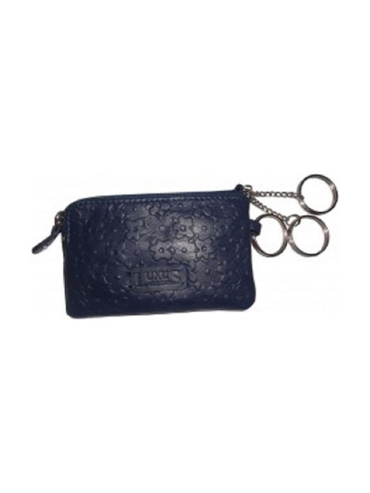 Key Holder Leather Blue