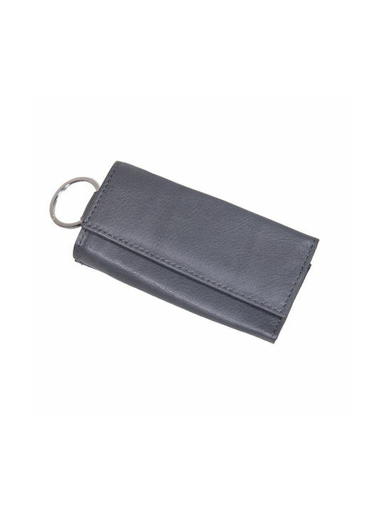 Handmade Key Holder Wallet Leather Gray