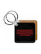 Keychain Wallet Logo Wooden