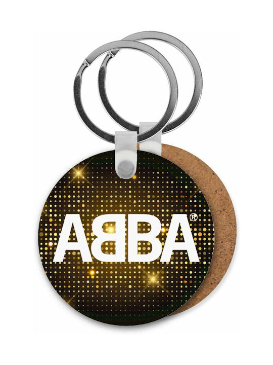 Keychain Portofel Abba Lemn