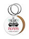 Keychain Portofel Mommy Lemn