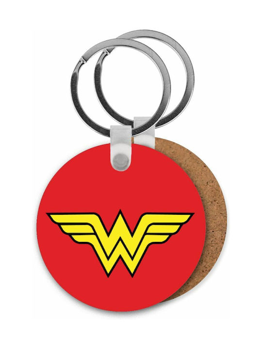 Keychain Wallet Wonder Woman Wooden