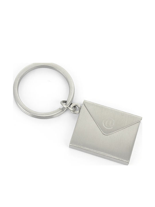 Ascot Metallic Silver Keychain