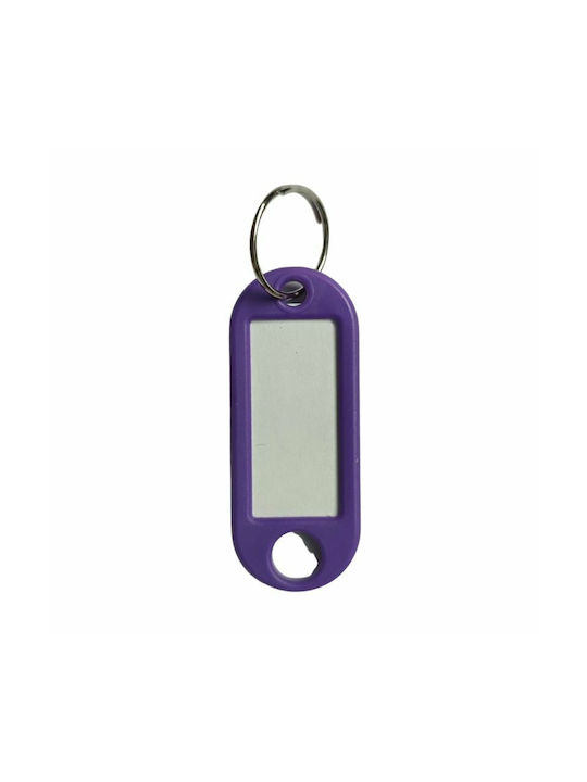 Keychain Label Plastic Purple