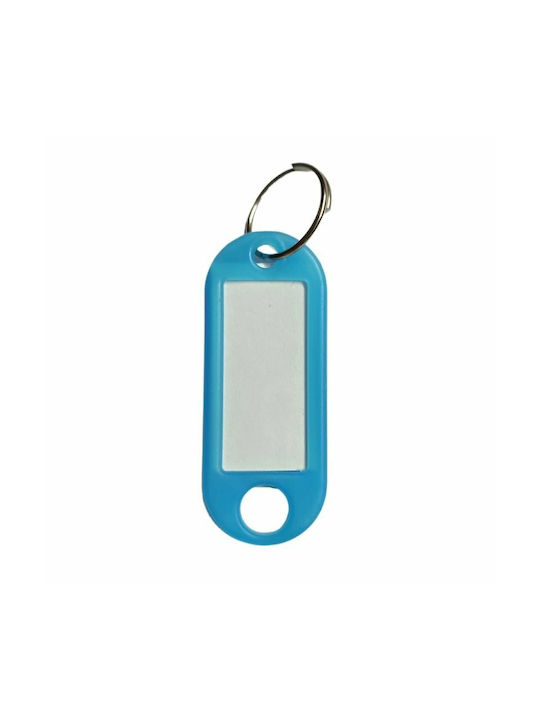 Keychain Label Plastic Light Blue