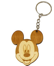 Woodseason Mickey Wooden Keychain