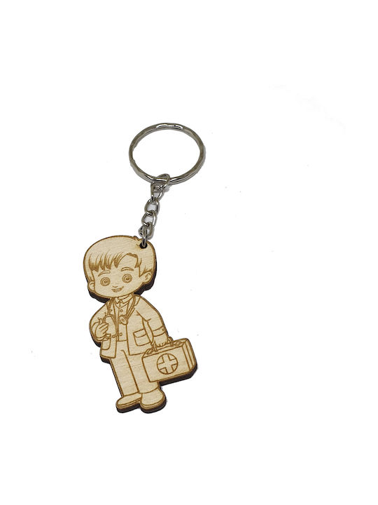 Woodseason Keychain Lemn