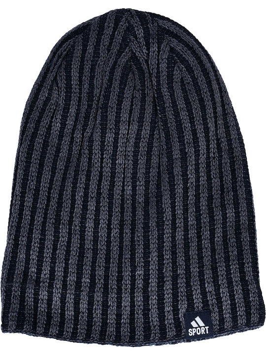 Ribbed Beanie Cap Black