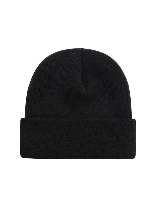 Beanie Ανδρικός Σκούφος Πλεκτός σε Μαύρο χρώμα