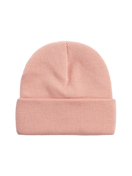 Knitted Beanie Cap Pink