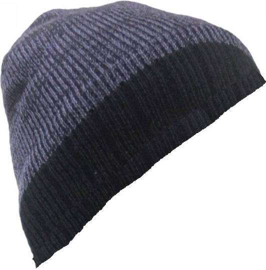 Beanie Beanie with Rib Knit in Gray color