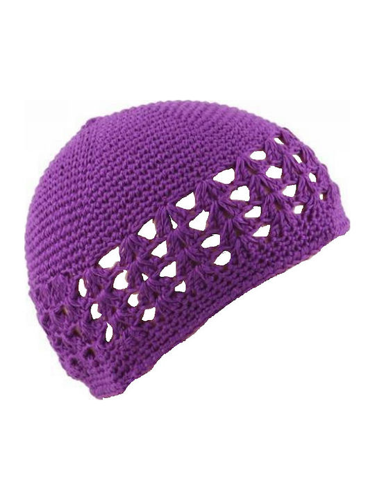 Beanie Frauen Beanie Gestrickt in Lila Farbe