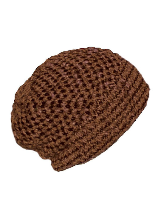 Beanie Unisex Beanie Gestrickt in Braun Farbe