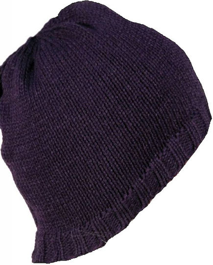 Knitted Beanie Cap Purple