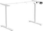 ErgoAction Handle Desk Klappbar Möbelrahmen mit manueller Höhenverstellung aus Edelstahl Geeignet für Büro in Weiß Farbe 180x62.5x70cm 1Stück