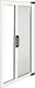 Maurer Σίτα Πόρτας Συρόμενη Λευκή από Fiberglass 250x160cm 50447