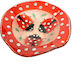 Kallisti Glass Easter Plate Clown Glass 20x20x20cm