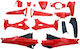 Left Motorcycle Plastic Set for Honda Innova 125 Red 1pcs