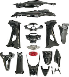 Motorcycle Plastic Set for Modenas Kriss 125 Black 17pcs