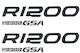 Moto Discovery Stickers Set Black