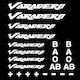 Moto Discovery Varadero Stickers Set White