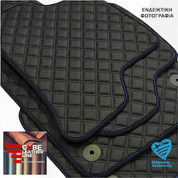 Subaru Impreza 1992-2000 Technoleather Cube Черни със Синя Бродерия Wrx Sti Комплект от 4 Части Subaru Impreza 1992-2000 Technoleather Cube Черни със Синя Бродерия Wrx Sti Комплект от 4 Части