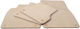 Daihatsu Gran Move Teppichmatten Beige Luxuslinie Griechische Herstellung Set aus 4 Teilen
