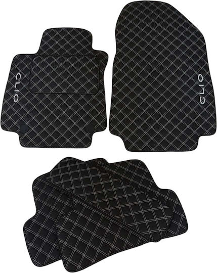 Πατακια Αυτοκινητου Δερματινη Renault Clio 4 2012-2019 Σετ 5 Τμχ