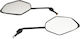 Motorcycle Mirrors Black 2pcs