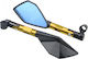 Motorcycle Mirrors 2pcs Gold