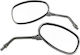 Motorcycle Mirrors 2pcs Silver