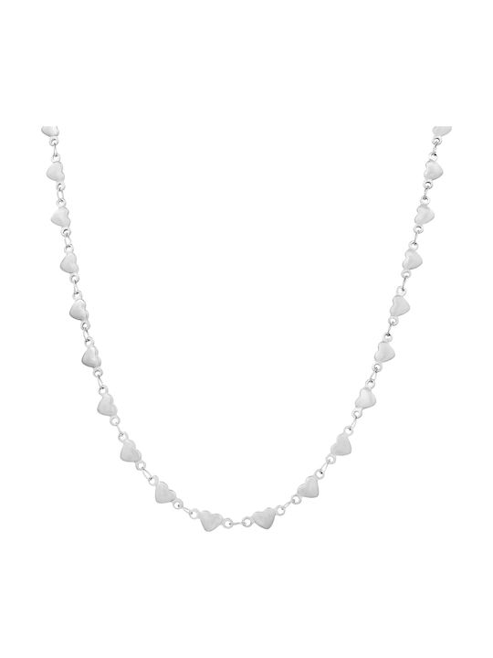 Goldjewels Femeiască Lanț Gât din Oțel Subțire Grosime 5mm și Lungime 45cm