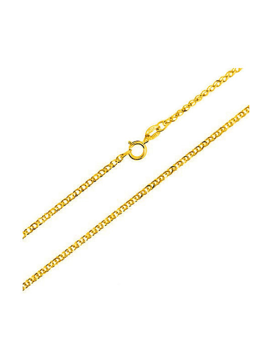 Goldene Kette Nacken 9K