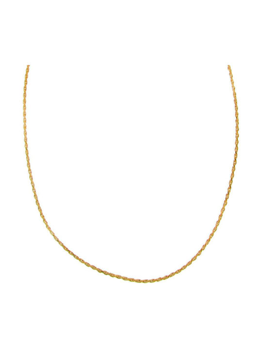 Q-Jewellery Silberne Kette Nacken Spirale Vergoldete