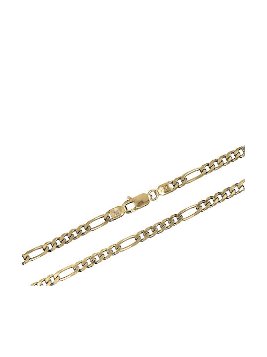 Verorama Bărbătească Lanț Gât Placată cu Aur Subțire Grosime 4.8mm și Lungime 60cm