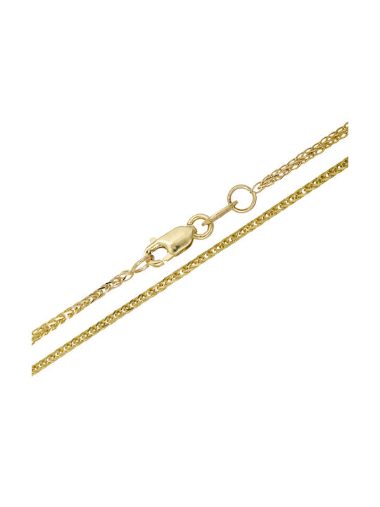 Goldene Kette Nacken 9K