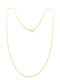PS Silver Silver Chain Neck Snake Gold-plated Thin Thickness 1.05mm and Length 40cm