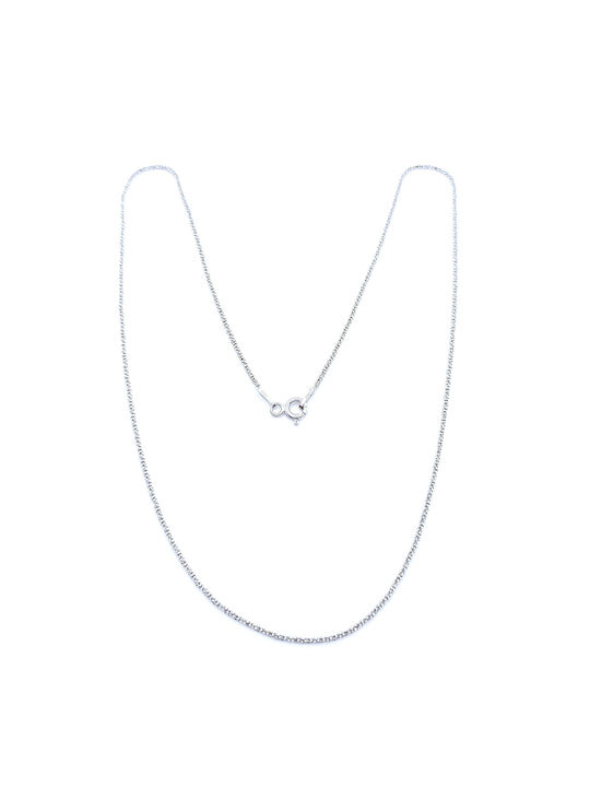 PS Silver Silver Chain Neck Thin Thickness 1.3mm and Length 44.5cm