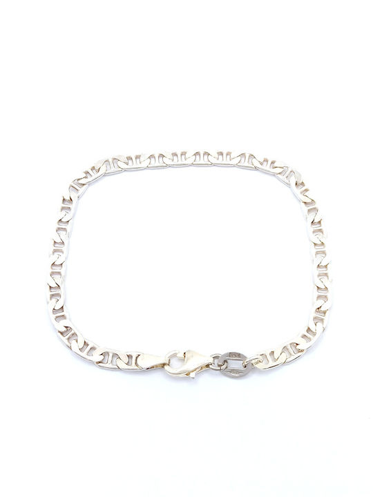 PS Silver Silver Chain Hand Theta Thin Thickness 4mm and Length 17cm