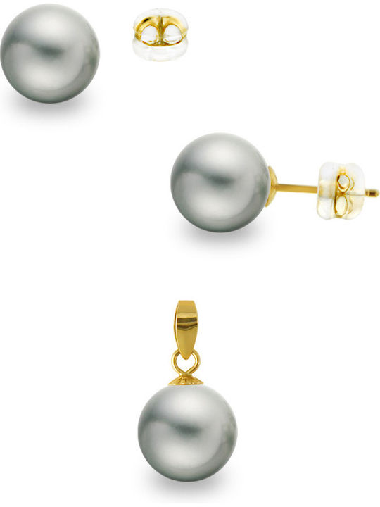 Margaritari Set with Earrings & Pendant from Go...