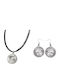 Tatu Moyo Set mit Halskette & Ohrringe aus Silber