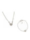 Tatu Moyo Set with Necklace & Bracelet from Silver Gold Plated