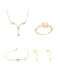 Gold Set Bracelet , Ring & Necklace 14K