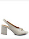 Leder Pumps Weiß