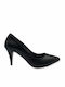 Step Shop Leder Pumps Schwarz