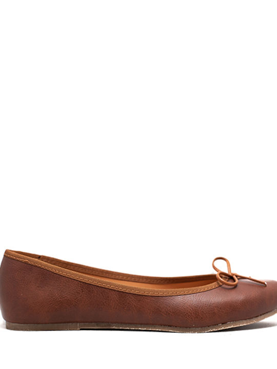 Sider Collection Damen Ballerinas in Tabac Braun Farbe