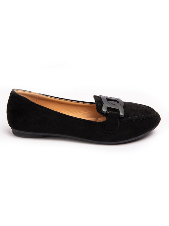 Malesa Women's Moccasins in Black Color