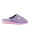 Frottee Winter Damen Hausschuhe Lila