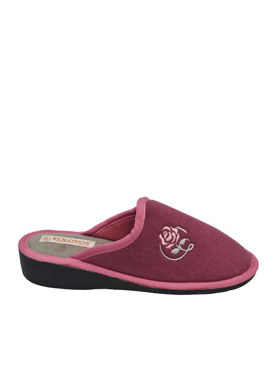 Kolovos Terry Winter Women's Slippers Purple