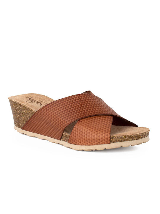 Yokono Women's Platform Wedge Sandals Tabac Brown